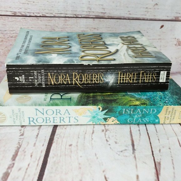 Nora Roberts Three Fates & Island Of Glass Paper Back Books - Picture 4 of 5